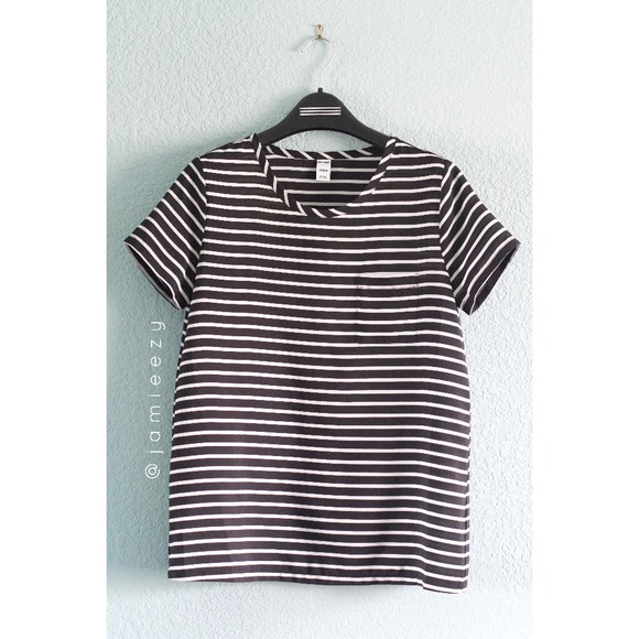 Old Navy Tops - Old Navy | Striped Front Pocket Boxy Blouse